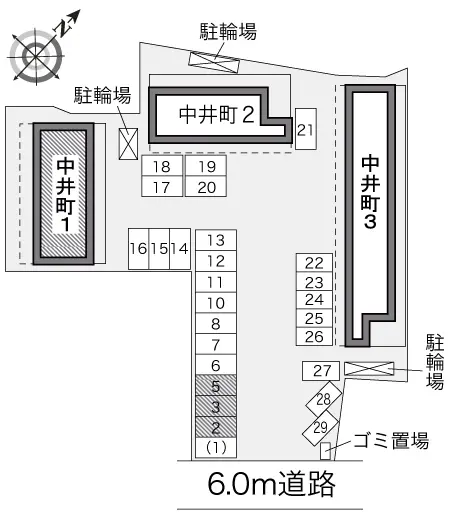 ★手数料０円★岸和田市中井町　月極駐車場（LP）